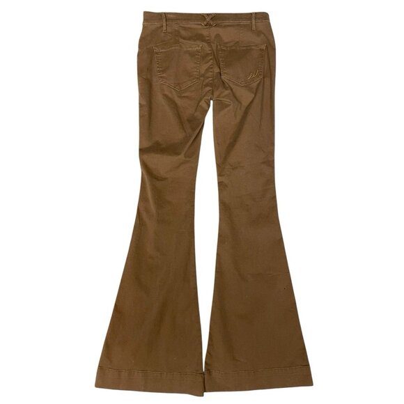 Express Jeans Womens Size 6 Brown Sailor Bell Flare Mid Rise Size Zip NWT A65 - Picture 2 of 9